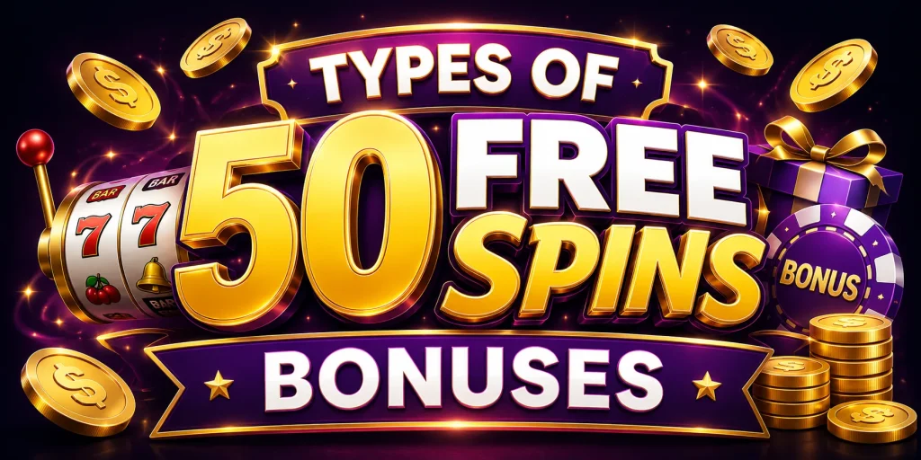 Types Of 50 Free Spins Bonuses