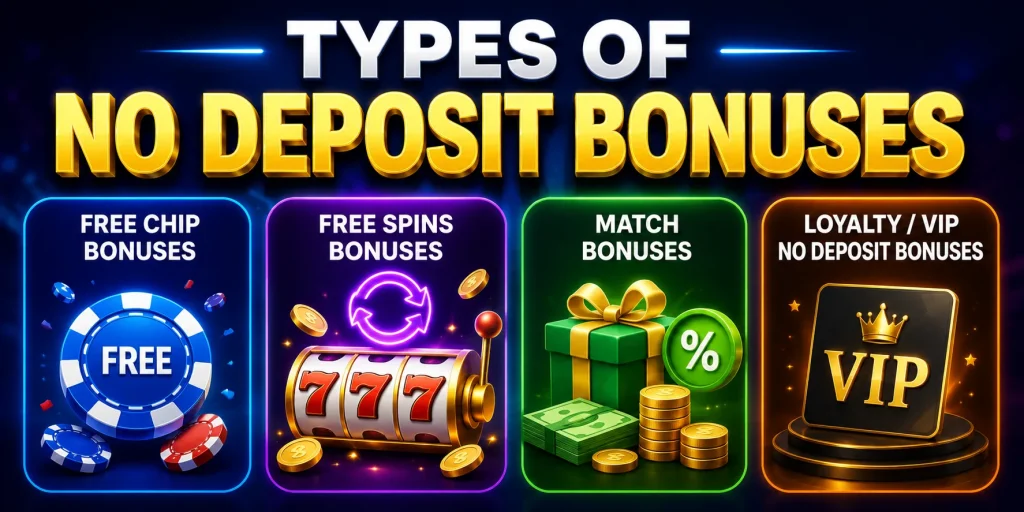 Types Of No Deposit Bonuses