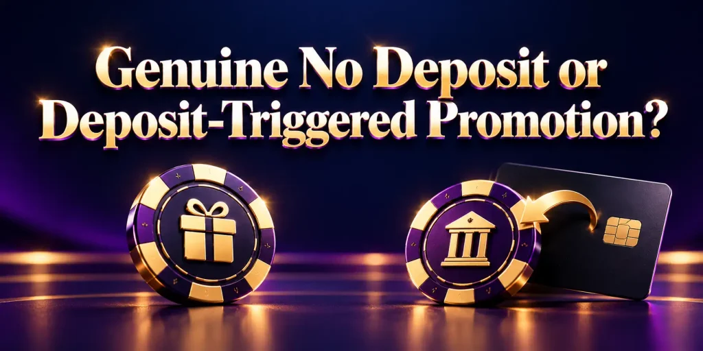 Genuine No Deposit or Deposit-Triggered Promotion